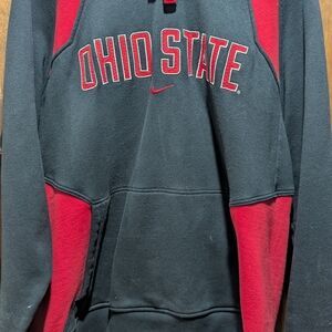 Nike Black and Red Ohio State Sweatshirt